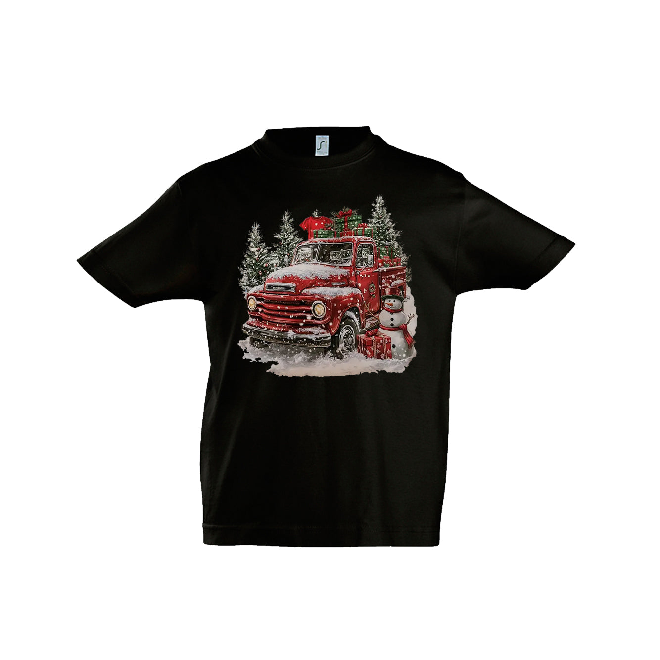 Kinder T-Shirt – Retro Christmas Truck